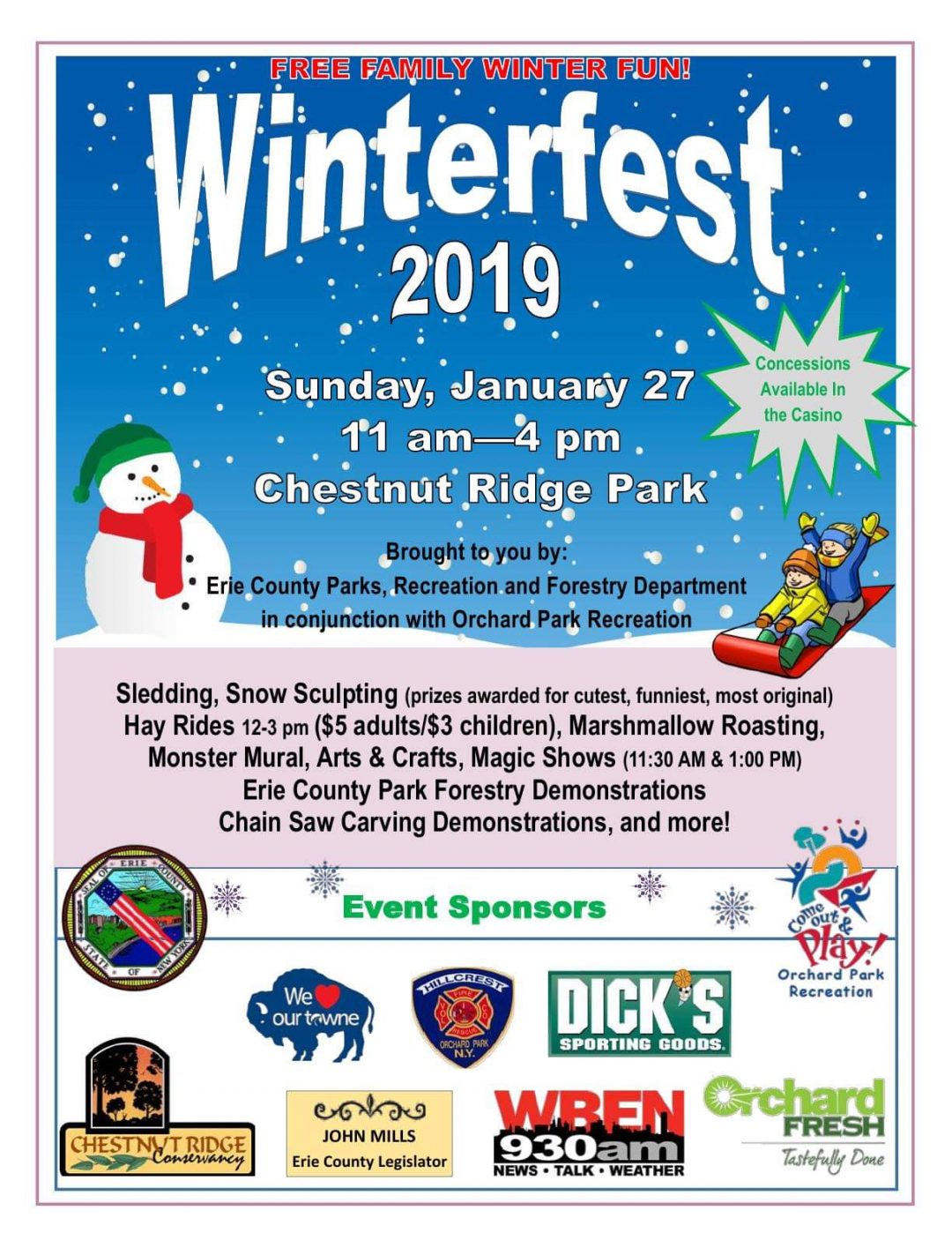 Winterfest 2019 @ Chestnut Ridge Park Casino - Chestnut Ridge Conservancy